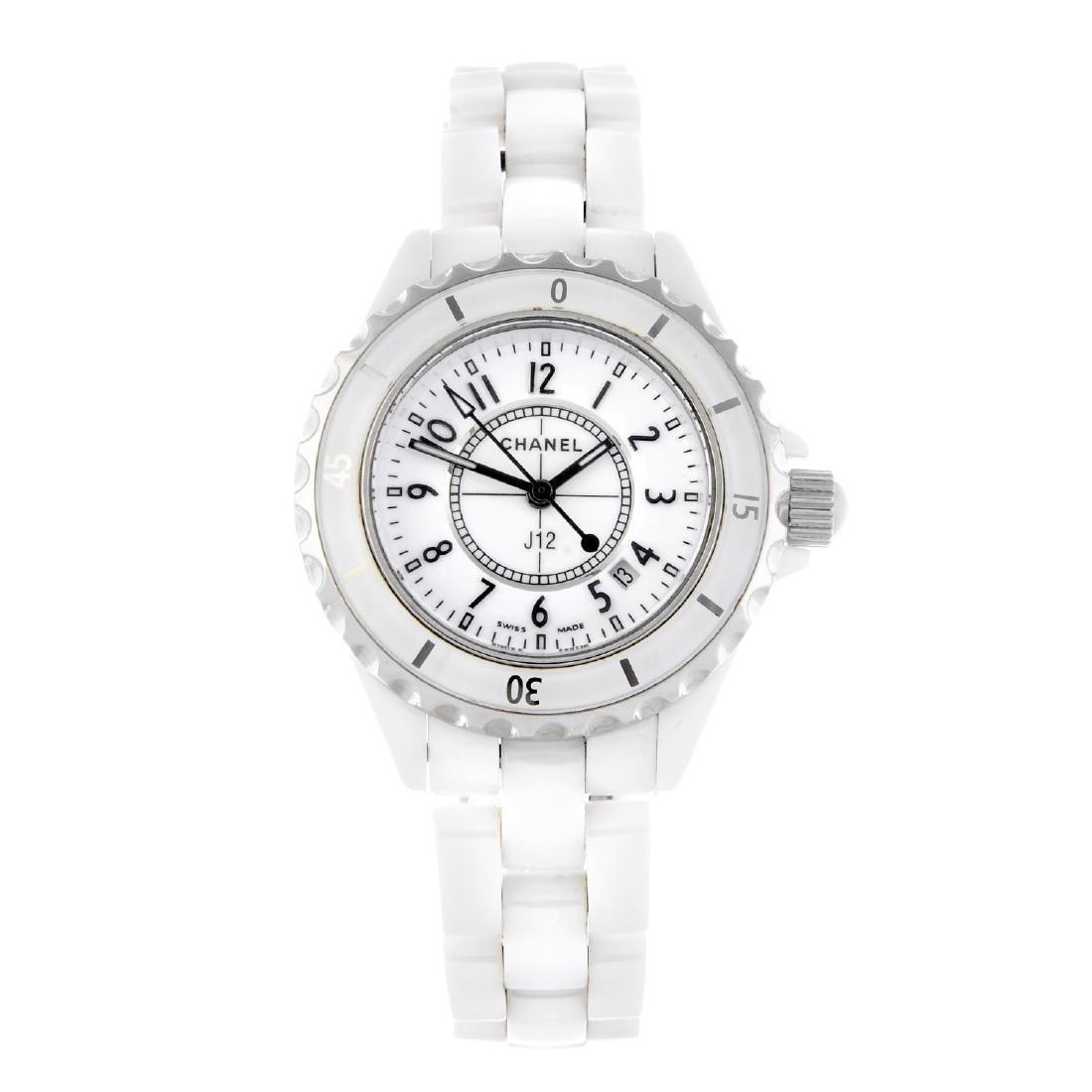 CHANEL - a lady's J12 bracelet watch. Ceramic case with (1 of 4)