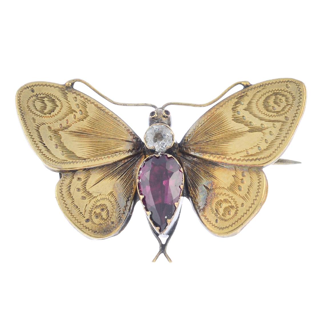 Two late Victorian gold brooches. To include a (1 of 3)