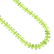 A peridot necklace. Designed as a single-row of faceted