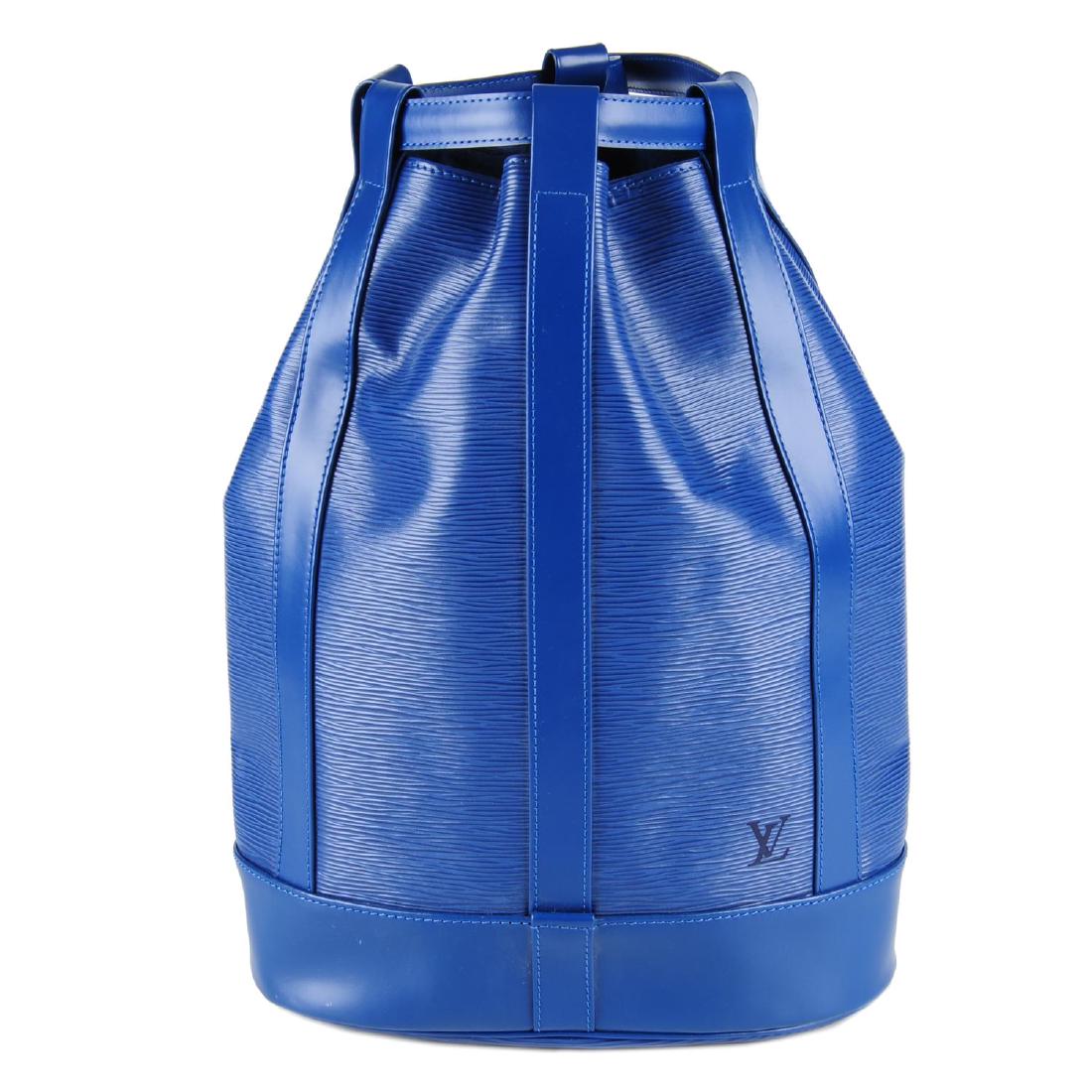 LOUIS VUITTON - a blue Epi Randonnee PM backpack. (1 of 4)