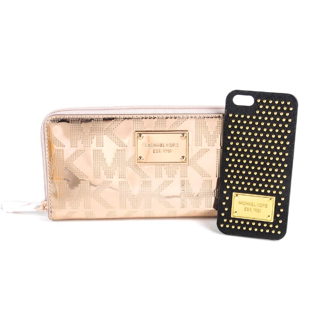 MICHAEL KORS - a wallet and a phone case. To include a (1 of 3)