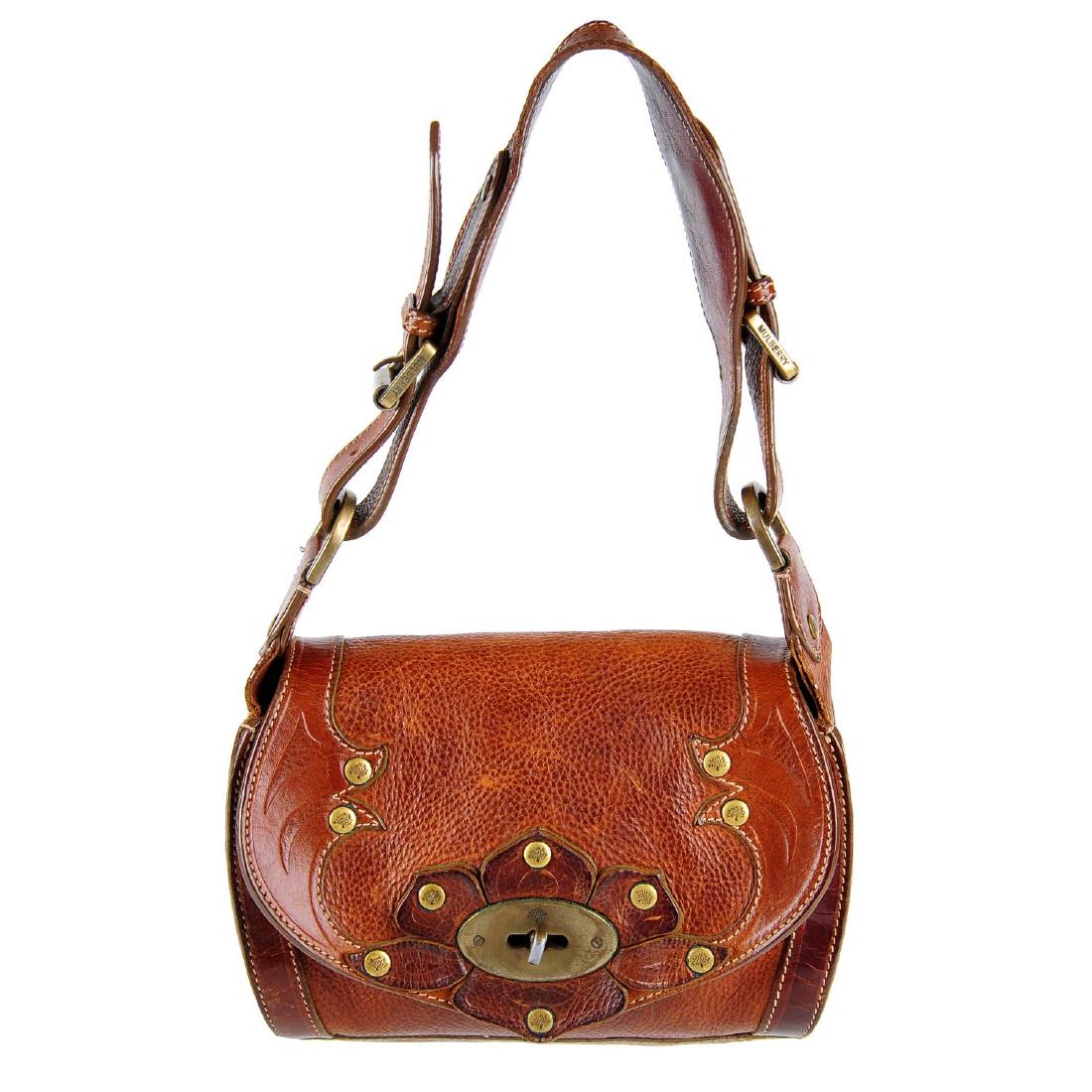 MULBERRY - a mini leather handbag. Featuring a brown (1 of 3)