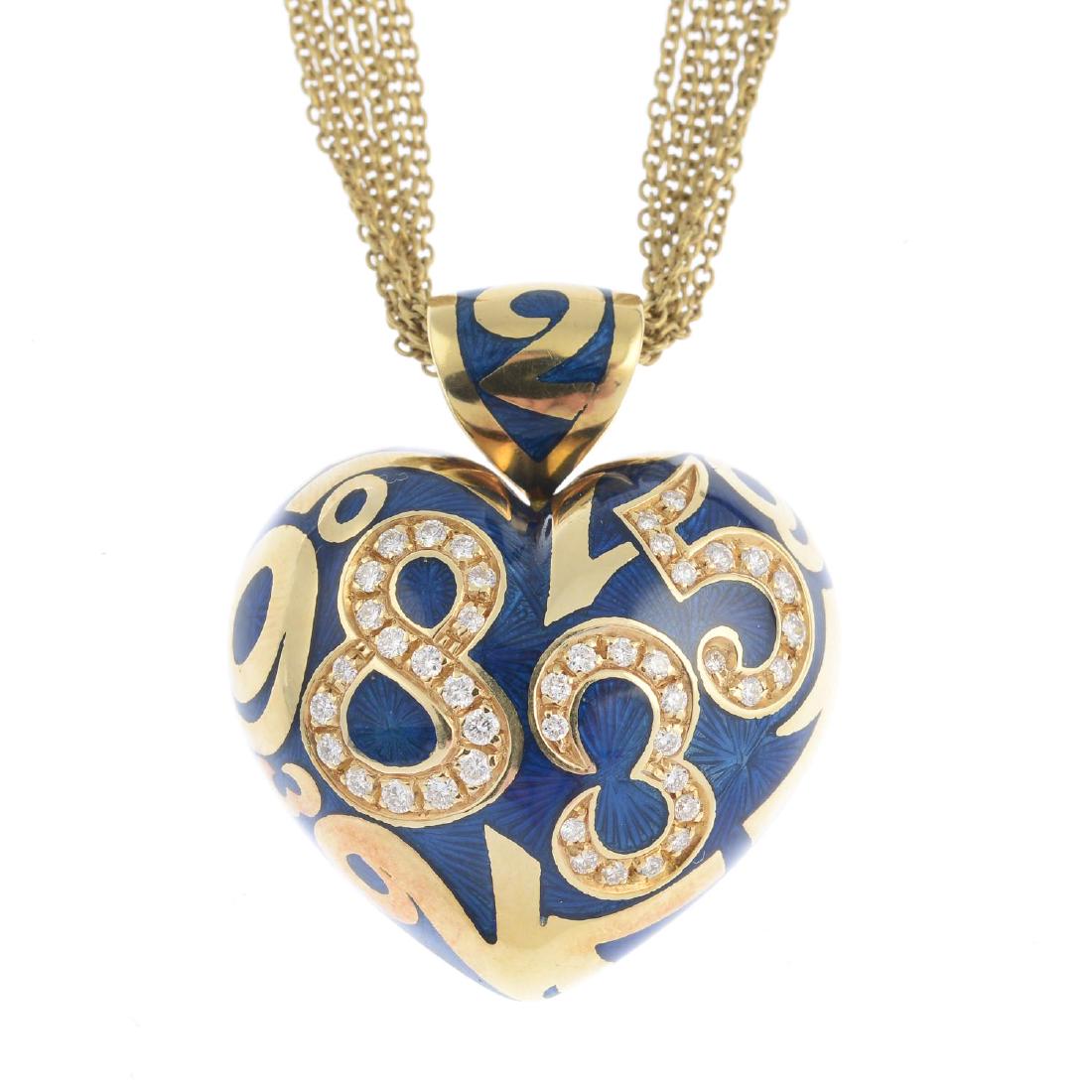 FRANCK MULLER - an 18ct gold diamond and enamel 'Crazy (1 of 2)