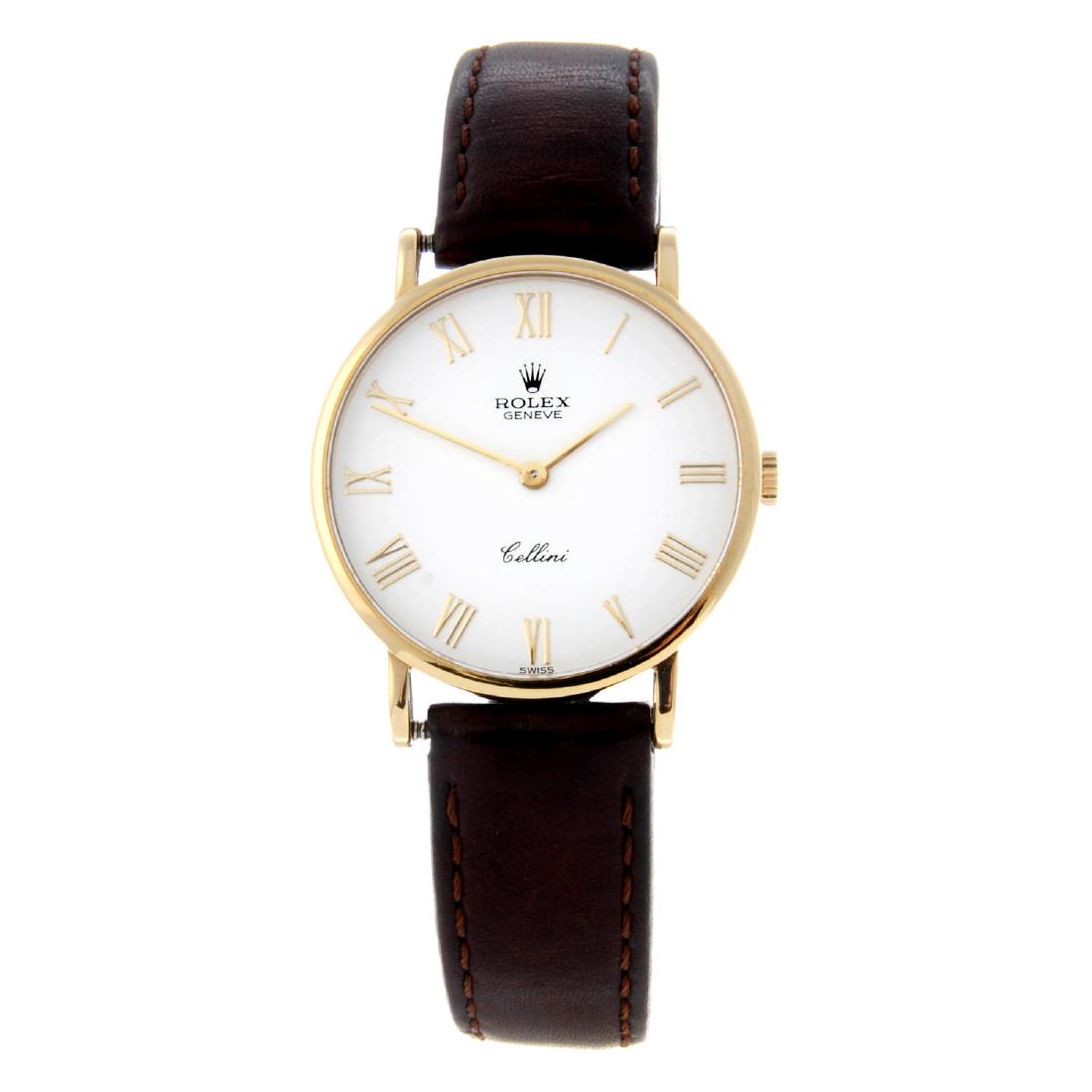 ROLEX - a gentleman's Cellini wrist watch. 18ct yellow (1 of 4)