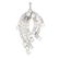 A diamond pendant. Designed as a series of baguette-cut