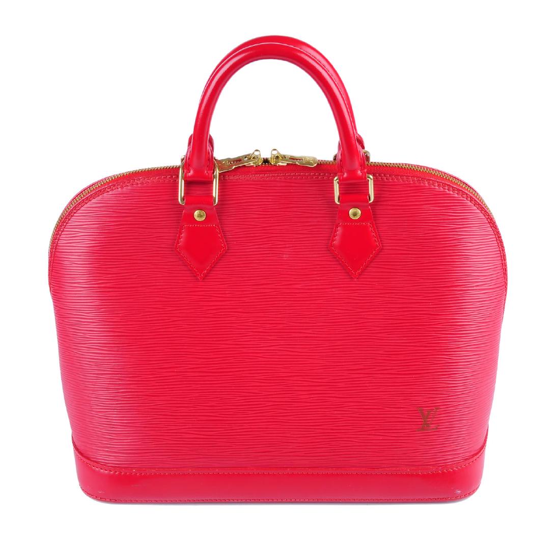 LOUIS VUITTON - an Epi Alma PM handbag. Designed with a (1 of 4)