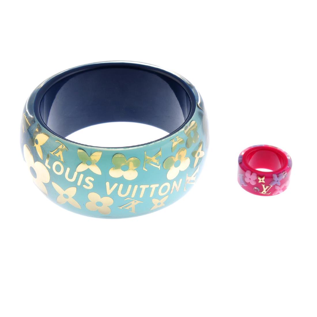 LOUIS VUITTON - an Inclusion ring and bracelet. Both (1 of 2)