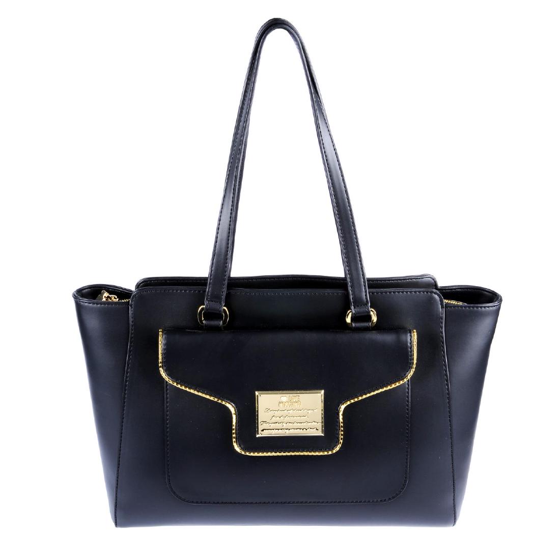 MOSCHINO - a black Love Moschino handbag. Crafted from (1 of 3)