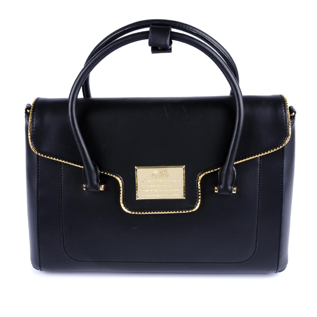 MOSCHINO - a black Love Moschino handbag. Crafted from (1 of 7)