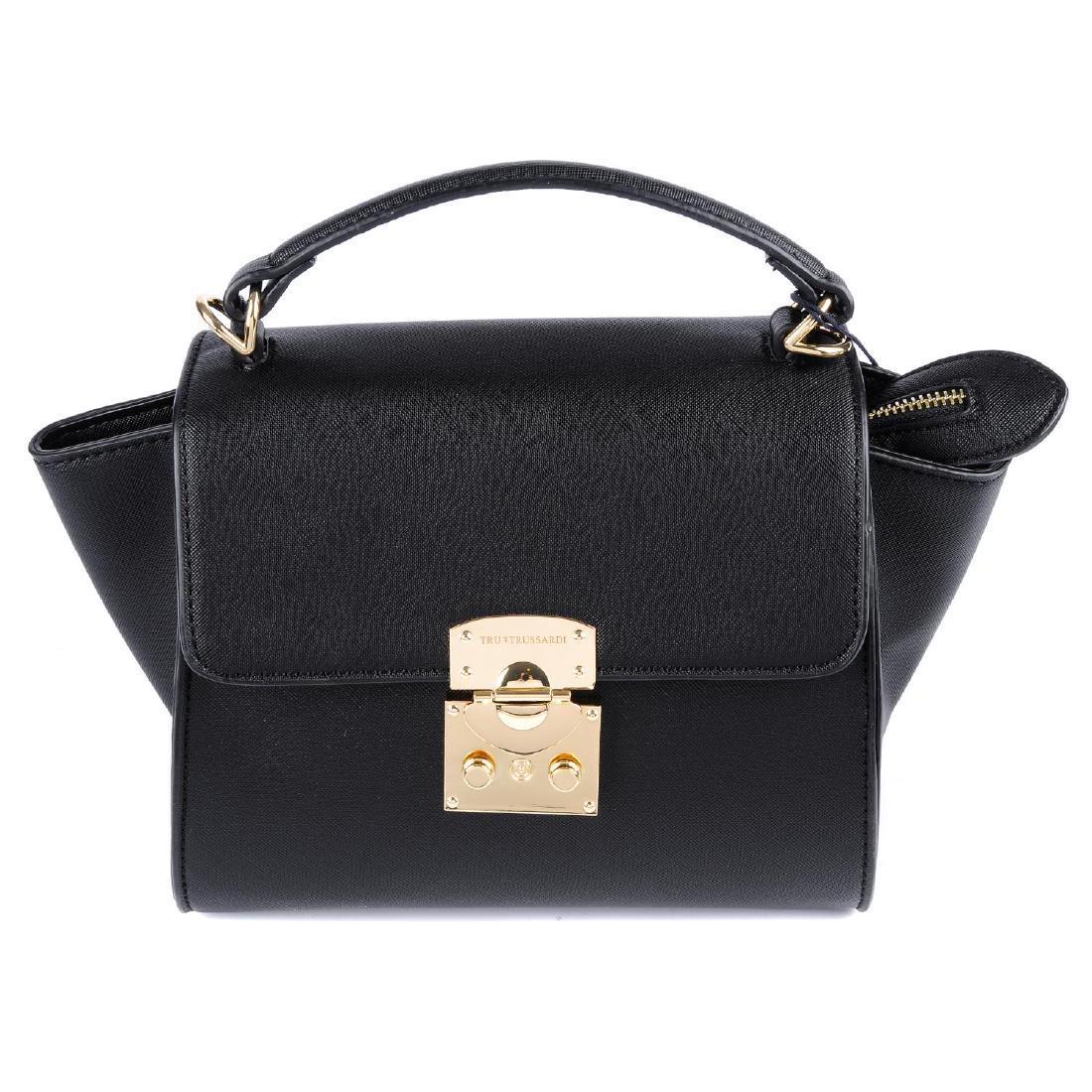 TRUSSARDI - a Saffiano Damen trapeze handbag. Crafted (1 of 3)