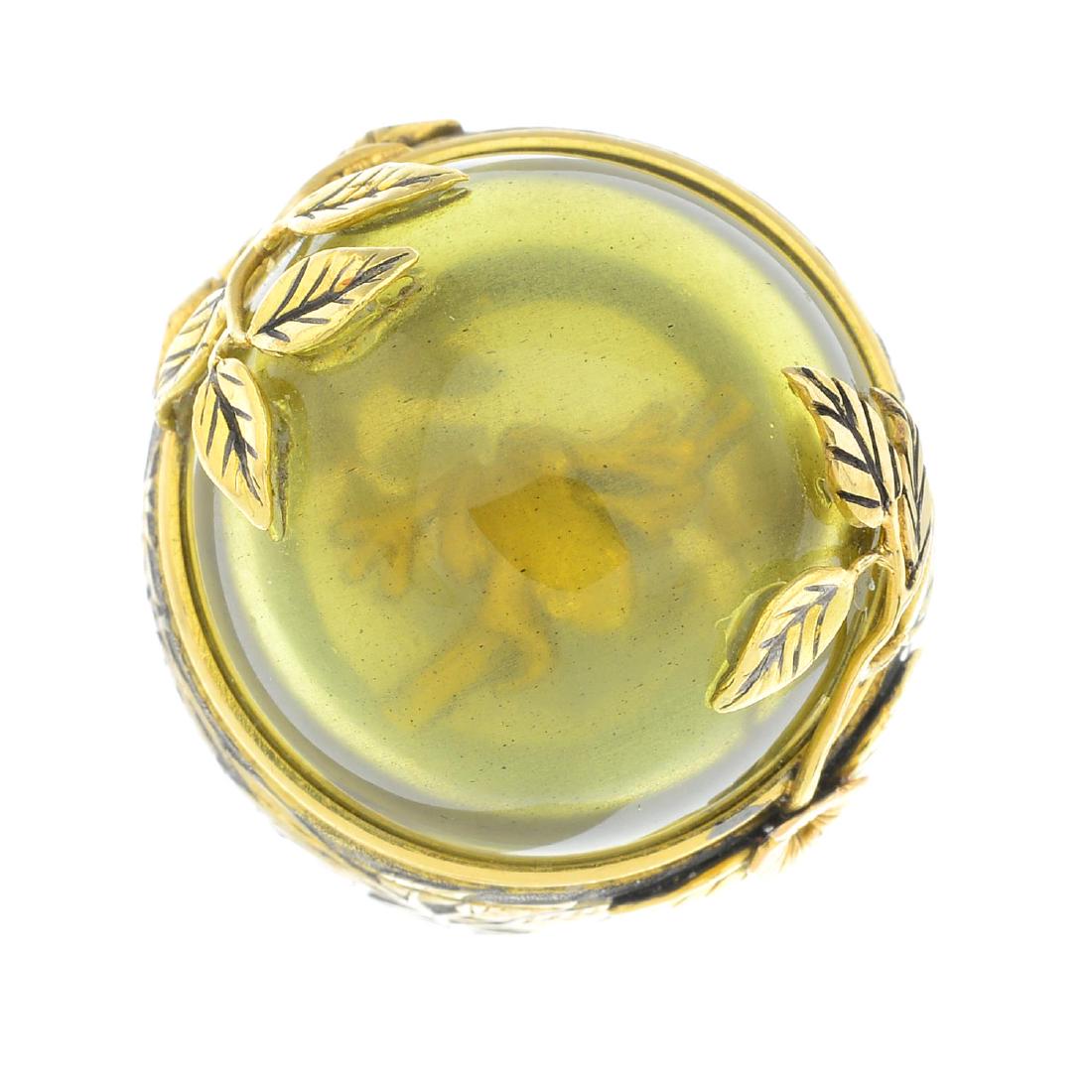 THEO FENNELL - an 18ct gold beryl and diamond (1 of 4)