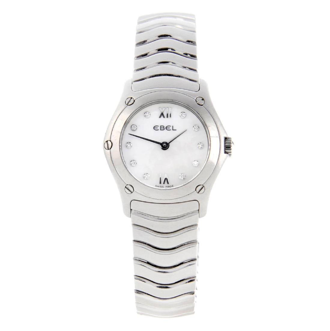 EBEL - a lady's Classic Wave bracelet watch. Stainless (1 of 4)