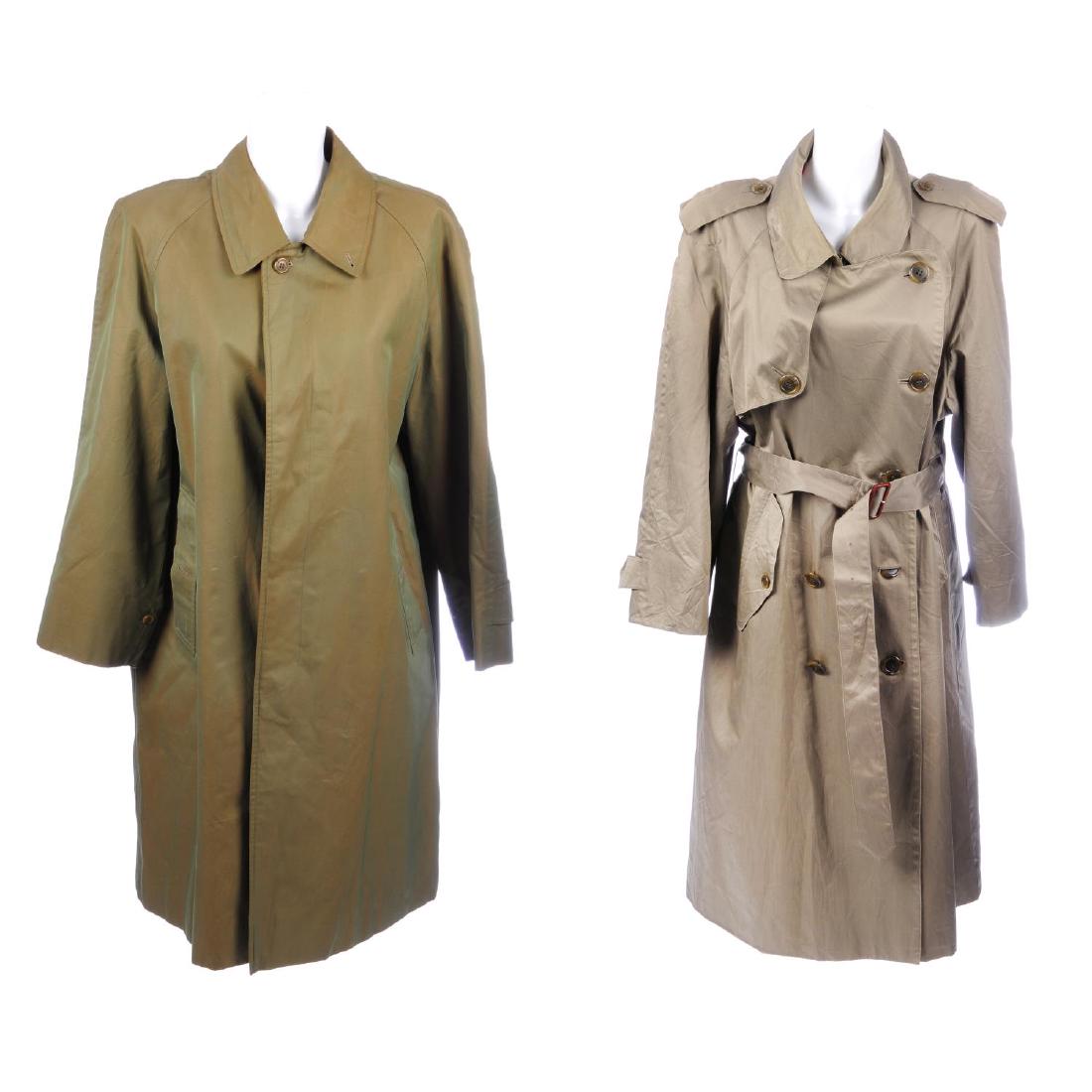 BURBERRY - a trench coat and an overcoat. To include a (1 of 3)