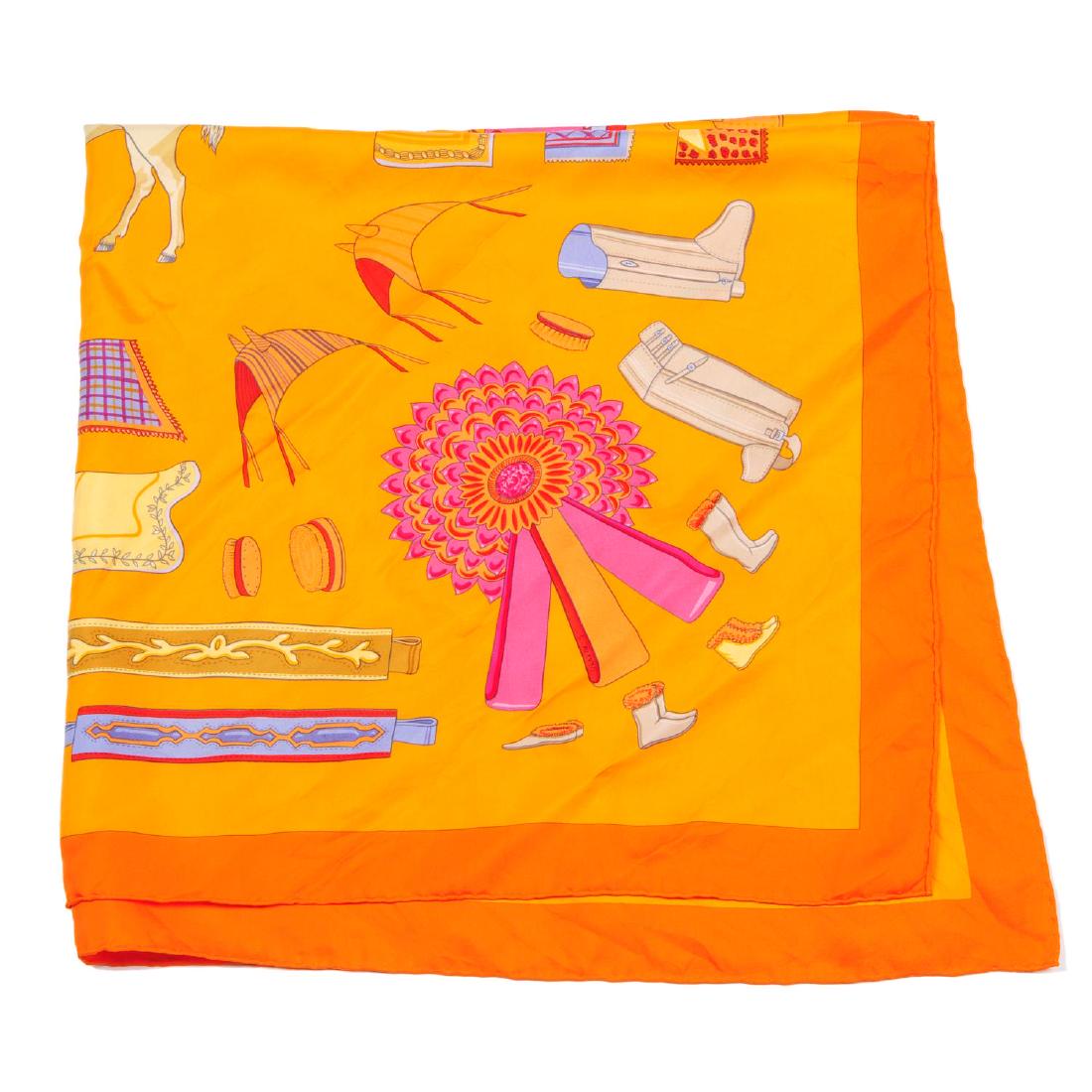 HERMÈS - an 'Albums De Colportage' silk scarf. Designed (1 of 2)