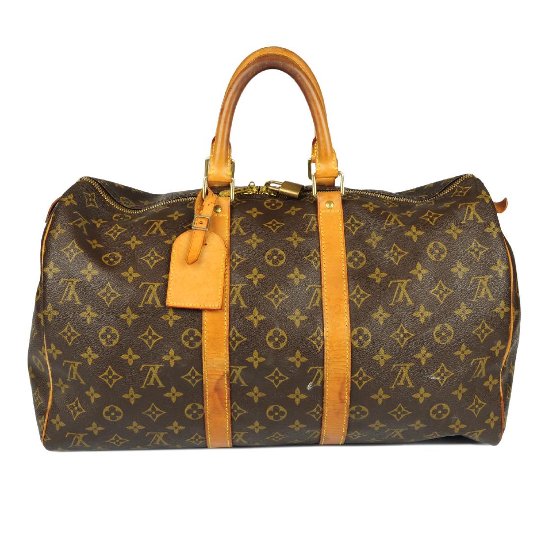 LOUIS VUITTON - a Monogram Keepall 45 luggage bag. (1 of 12)
