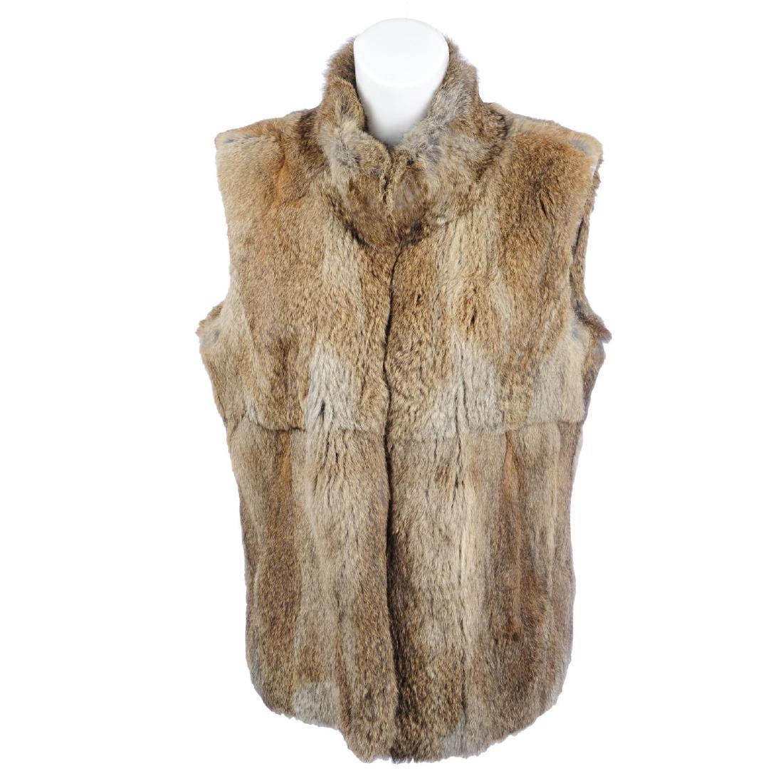 MICHAEL KORS - a coney fur gilet. Designed with a short (1 of 2)