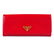 PRADA - a red Saffiano continental wallet. Designed