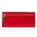 PRADA - a red Saffiano continental wallet. Designed - 2