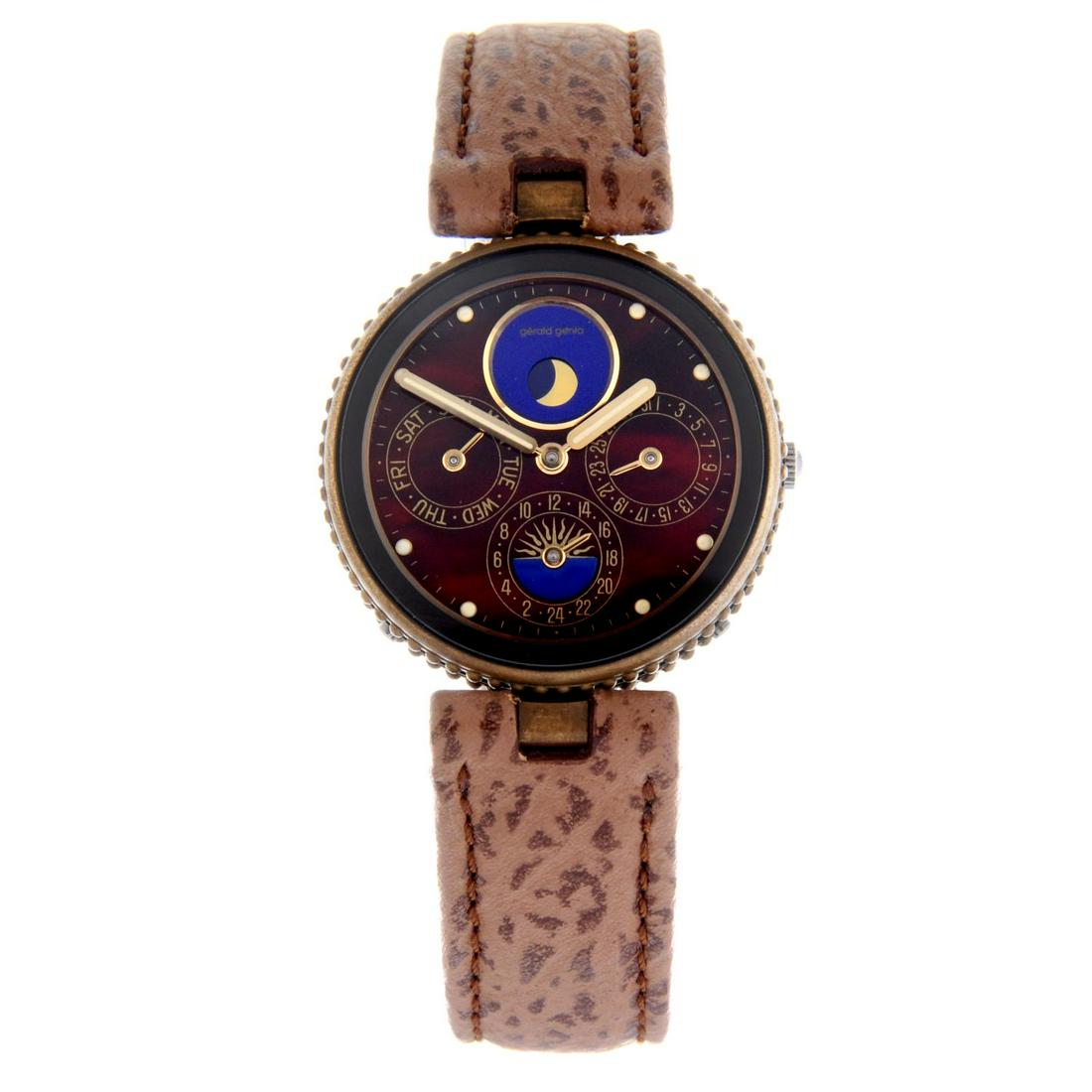 GERALD GENTA - a mid-size Gefica wrist watch. Brass (1 of 4)