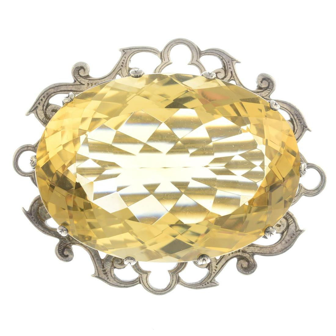 A late Victorian Scottish silver citrine provincial (1 of 3)