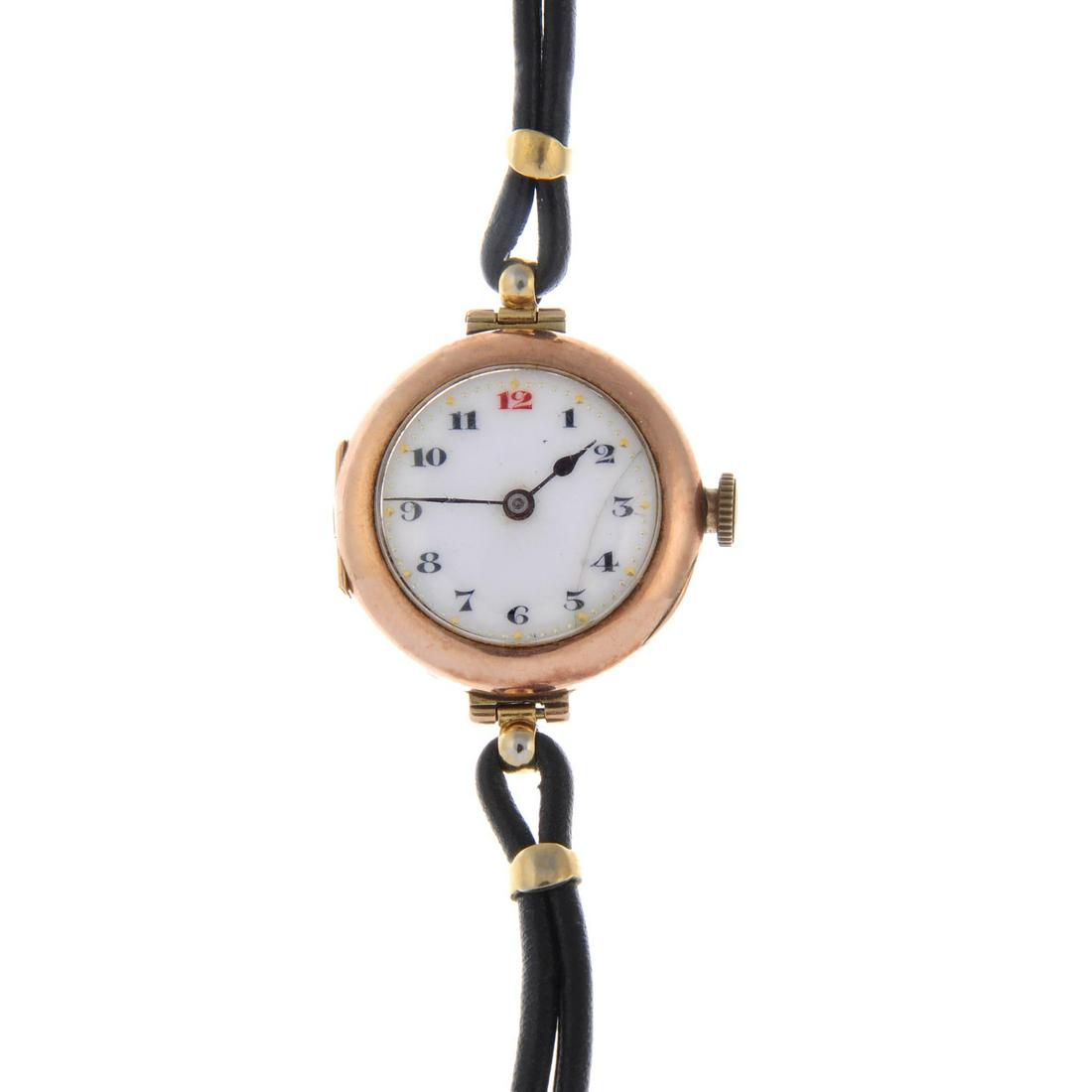 ROLEX - a wrist watch. 9ct rose gold case, import (1 of 3)