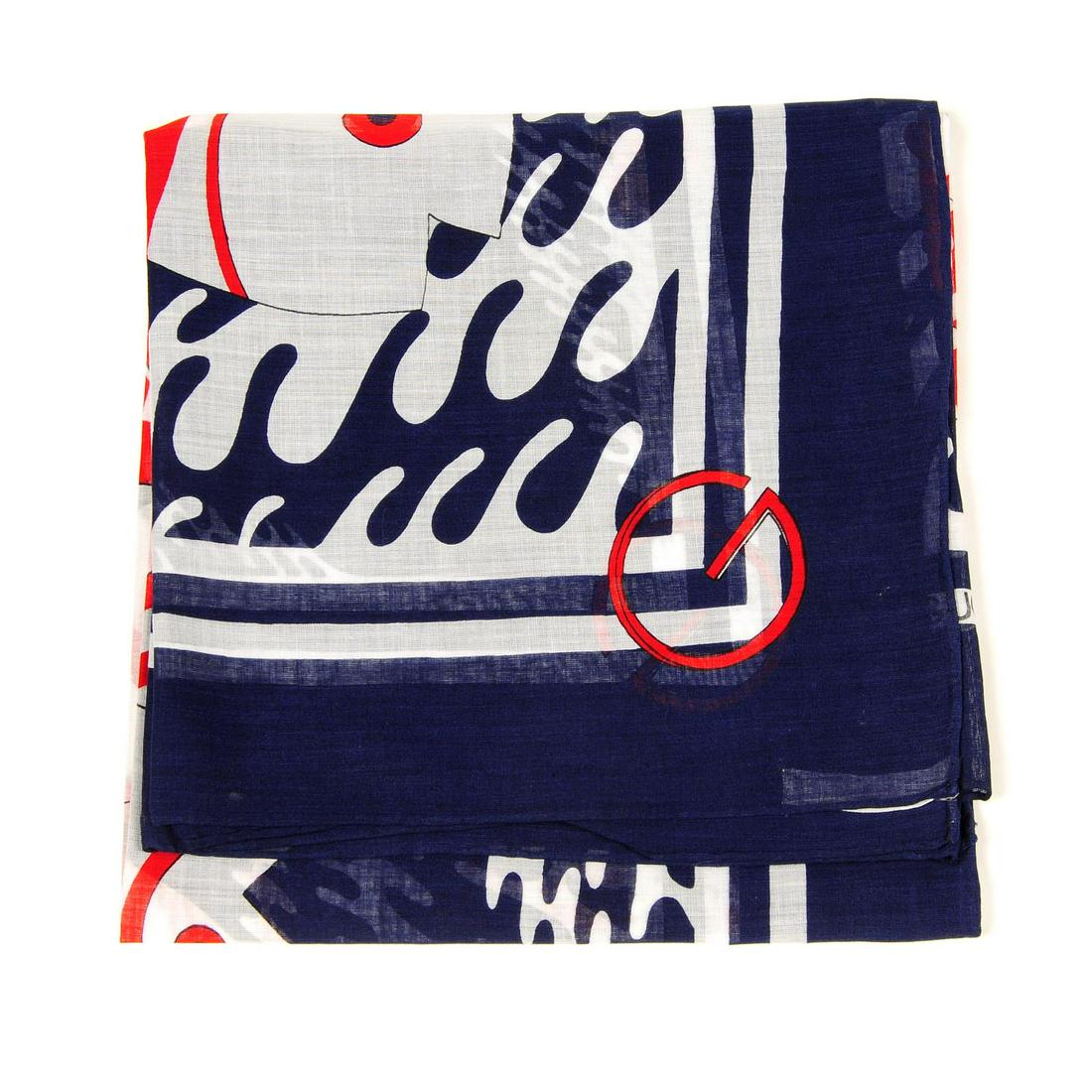 GUCCI - a cotton scarf. Designed with a nautical theme (1 of 3)