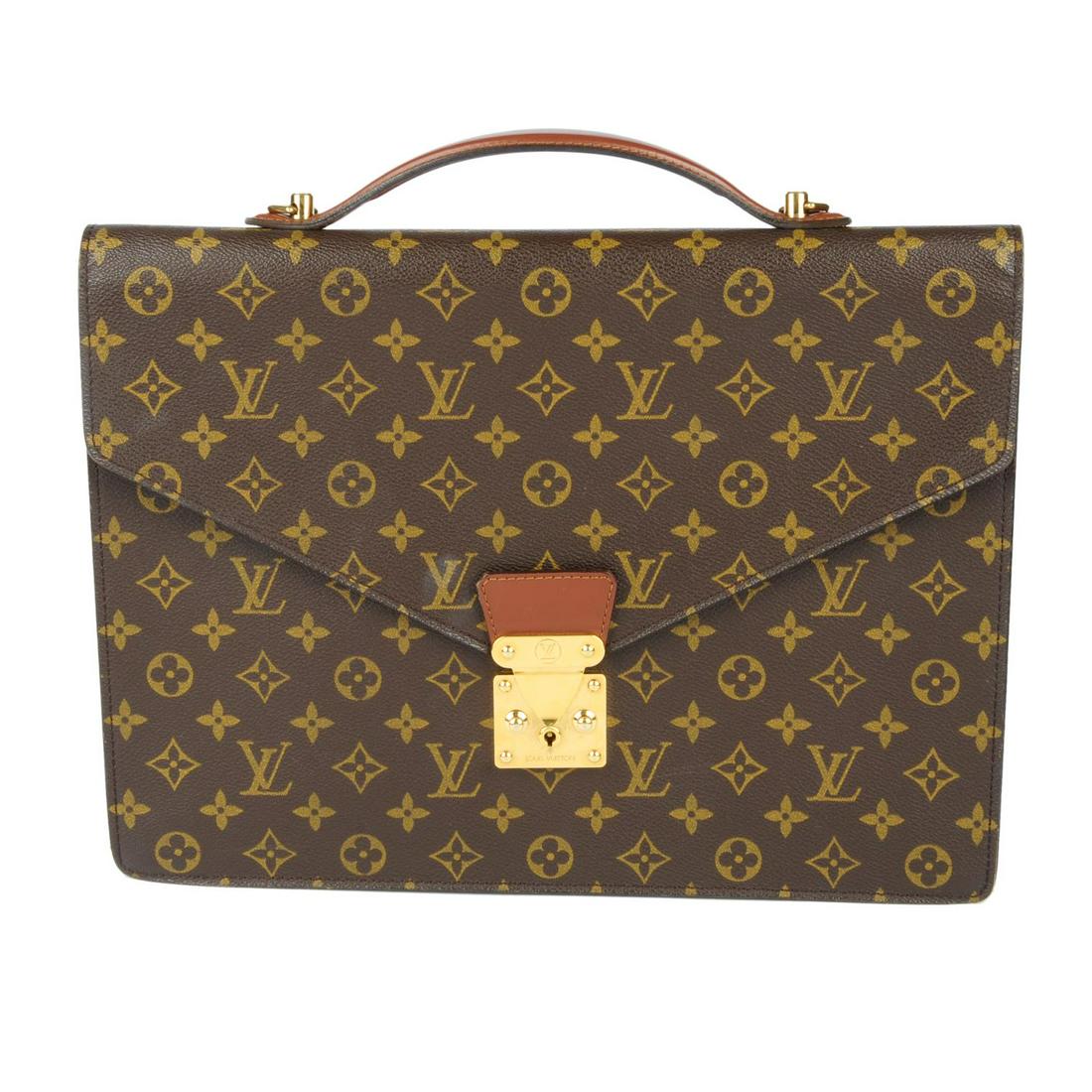 LOUIS VUITTON - a Monogram Porte Documents Bandoulière (1 of 4)