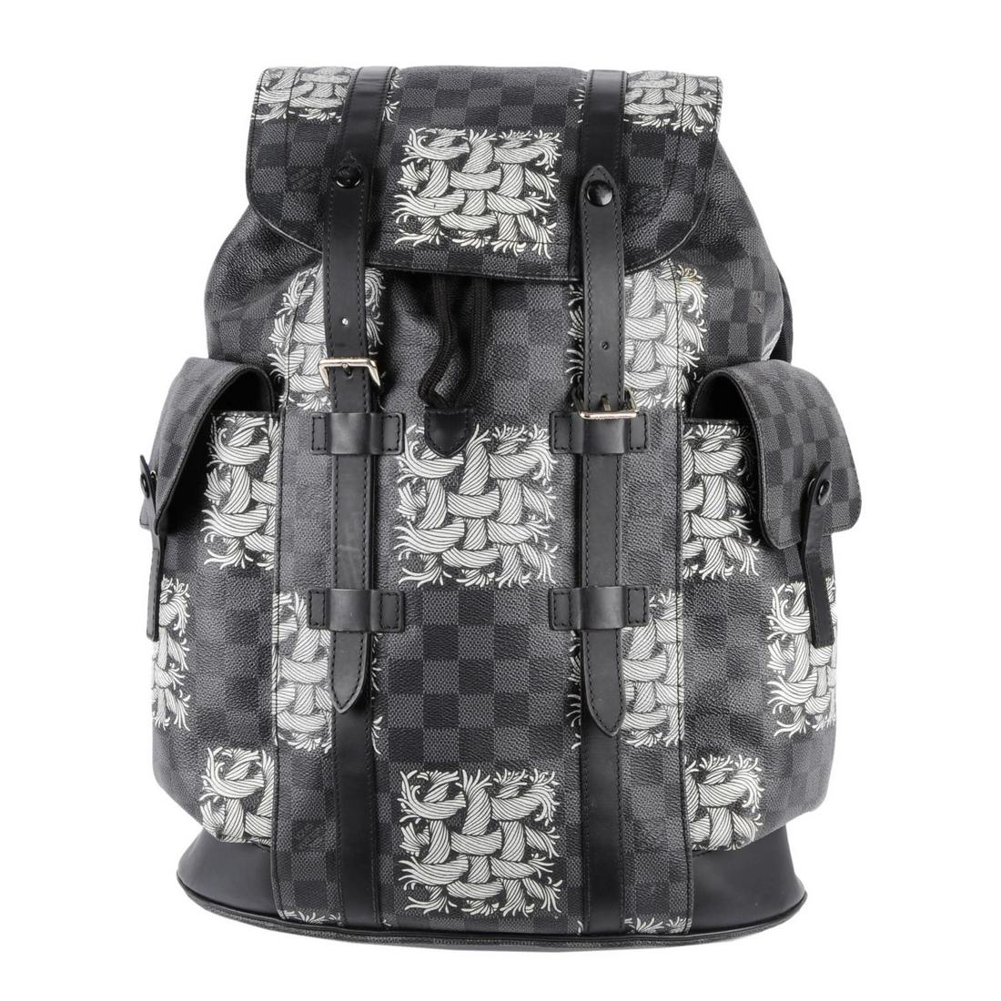 LOUIS VUITTON - a Damier Graphite Nemeth Christopher PM (1 of 4)