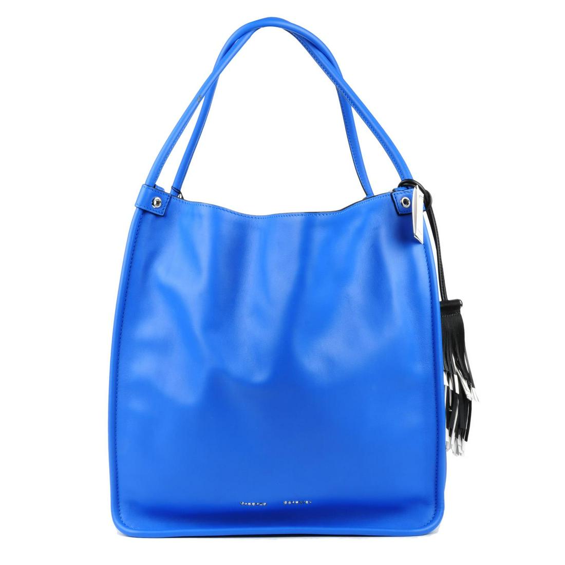 PROENZA SCHOULER - a blue calf leather handbag. (1 of 4)