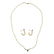 A sapphire and diamond accent seed pearl necklace, with - 2