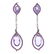 A pair of amethyst, pink sapphire and diamond