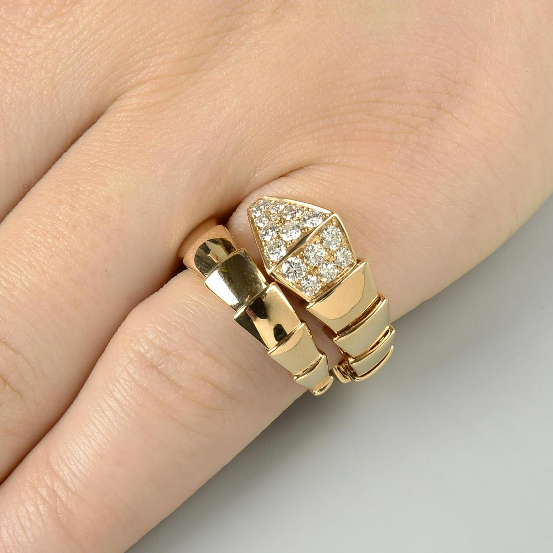 A brilliant-cut diamond 'Serpenti' ring, by (1 of 6)