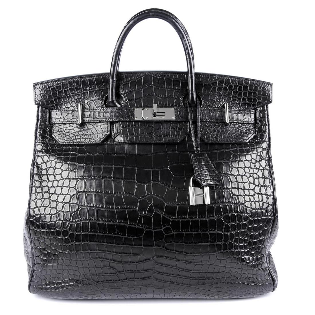 hermes black crocodile birkin bag