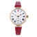 A trench style wrist watch. 9ct yellow gold case with