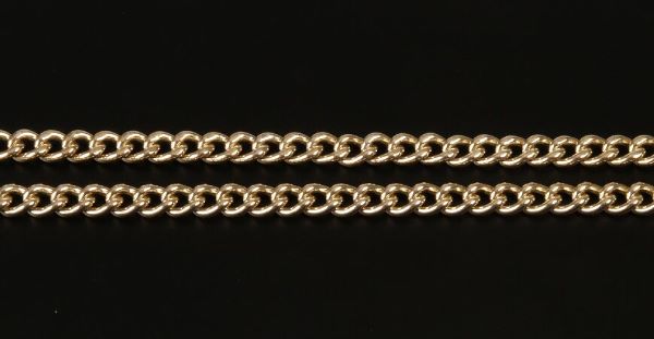 Two 9ct yelllow gold curb link bracelets. Weight: Two 9ct yelllow gold curb link bracelets. Weight 55gms.