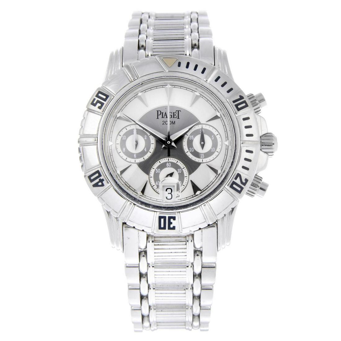 PIAGET  a gentlemans Polo chronograph bracelet watch