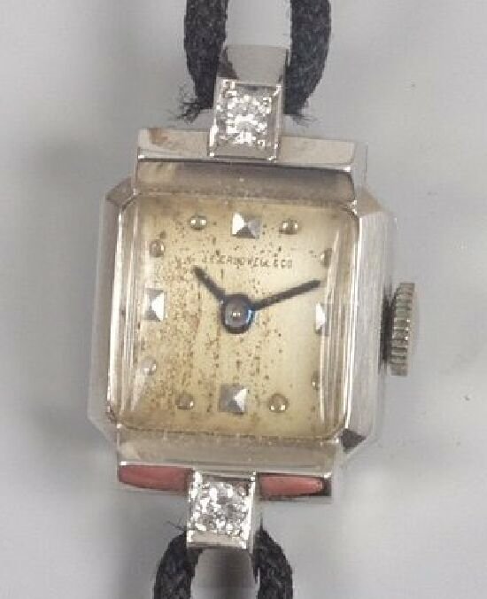 CONCORD - a lady's 1930's platinum case