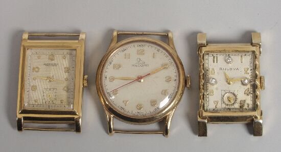Three gentleman's watches, comprising a