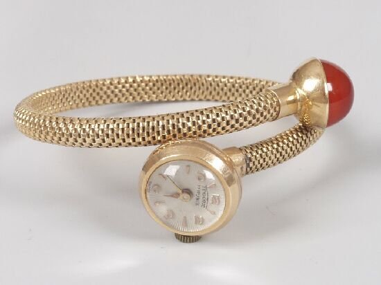 Frolex - ladie's gold open ended bangle