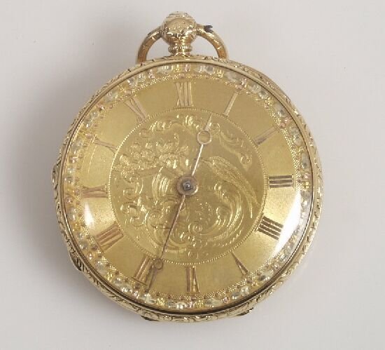 Victorian 18ct gold gentleman's open fa