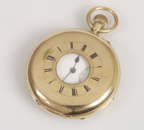 Victorian 18ct gold gentleman's half hu
