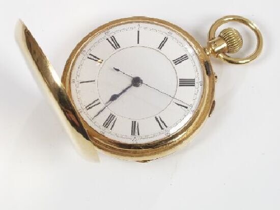 Victorian gentleman's 18ct gold chronog