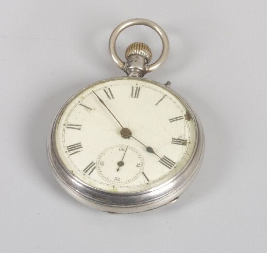 Two gentleman's silver pocket watches,