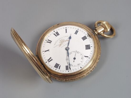 A gentleman's rolled gold hunter cased