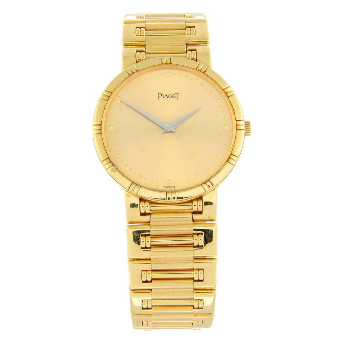 PIAGET - a Dancer bracelet watch. 18ct yellow gold case. Case width 31mm. Numbered 84023 540270. (1 of 5)