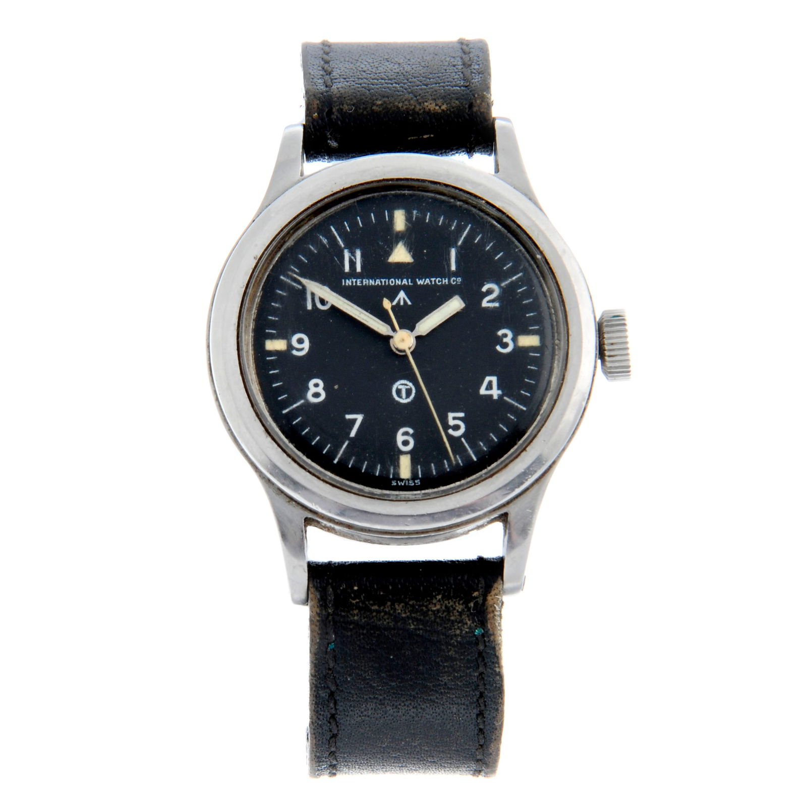 IWC - a military issue Mark XI wrist watch. Stainless steel case. Case width 36mm. Numbered 6B/346 (1 of 6)
