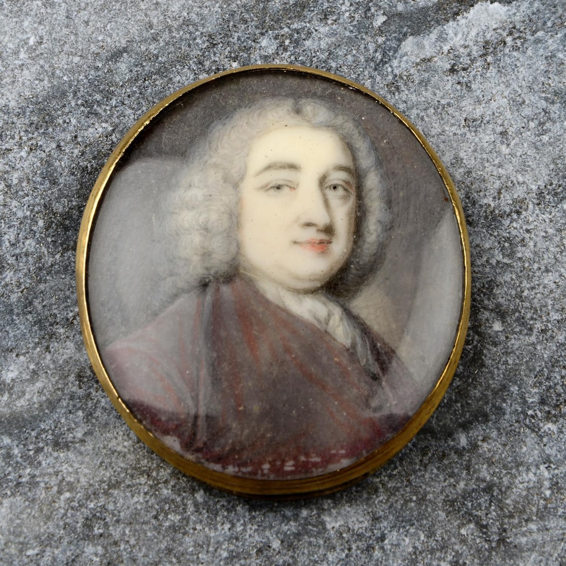 Georgian gold portrait miniature clasp component