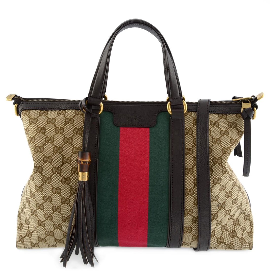 Gucci - GG Rania weekend bag.: Gucci - GG Rania weekend bag. 40 x 13 x 28cm. Includes maker's dust bag. Condition Report: Good condition. Some light signs of use, including some small scuffs along one of the handles. Some light scu