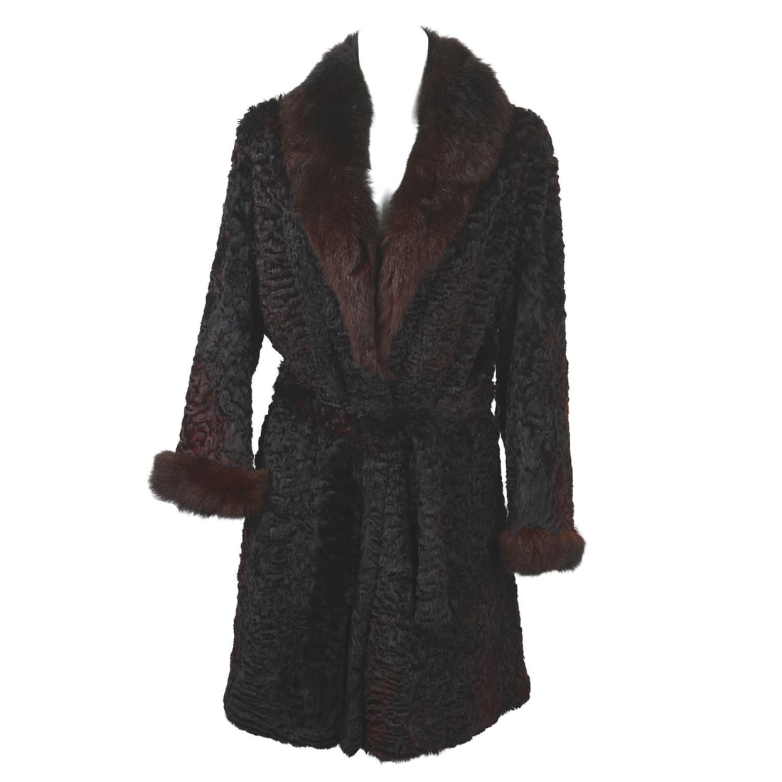 Maxfield Parrish - fur coat.: Maxfield Parrish - lamb fur coat. 55cm chest. 93cm length. Size Small. Condition Report: Good condition. Light signs of use. Condition reports are offered as a guide only and we highly recomme