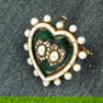 Victoria Diamond Jubilee heart brooch